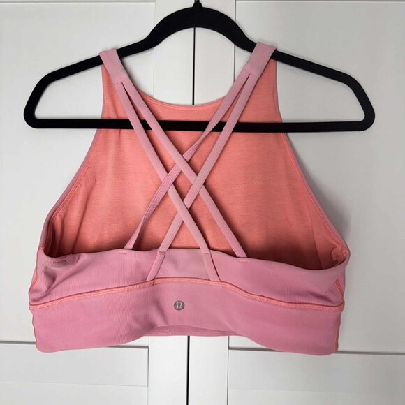 Lululemon Women Sports bra Active Gym Pink LARGE - Picture 5 of 6